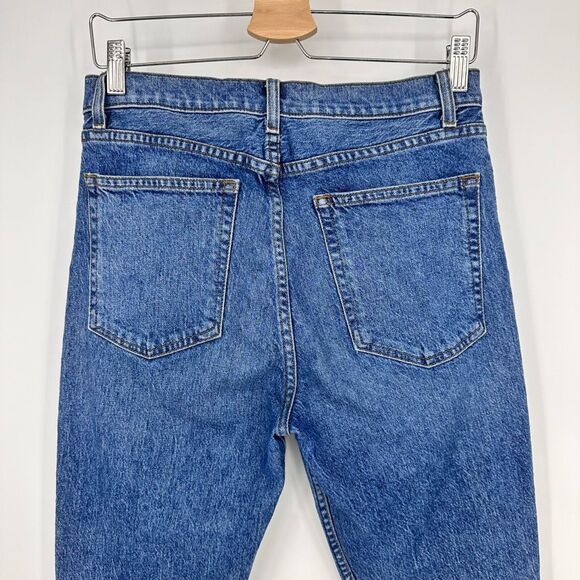Reformation Serena High Skinny Jeans Size 29 in Maya Blue Raw Hem - Picture 5 of 10